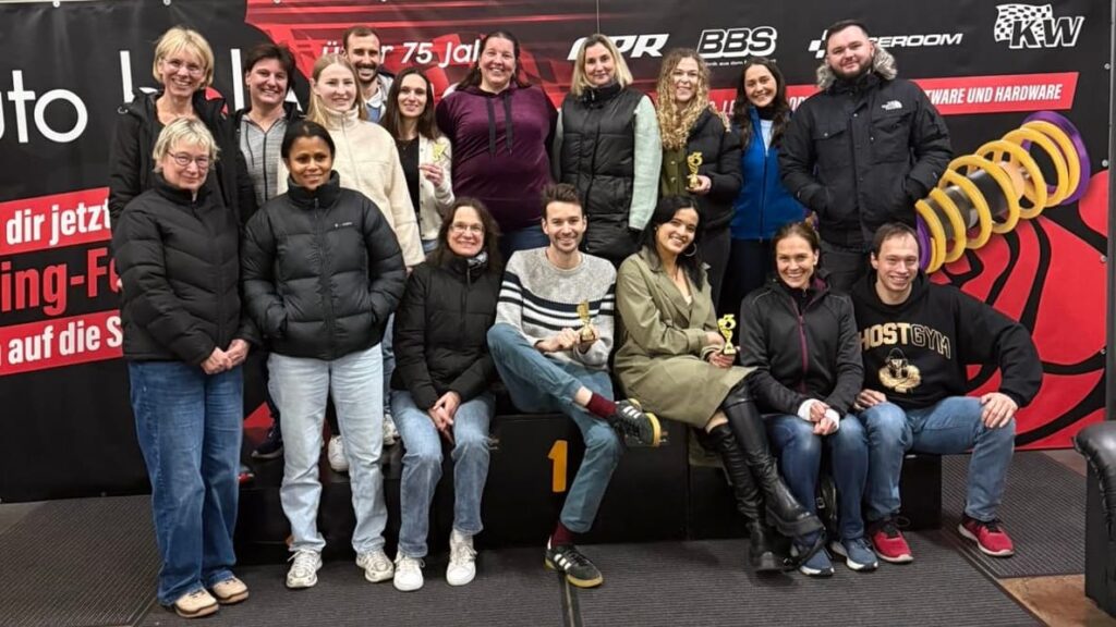 Gruppenbild von den Mitarbeitern vom Römerbad in Rottenburg beim Teamevent